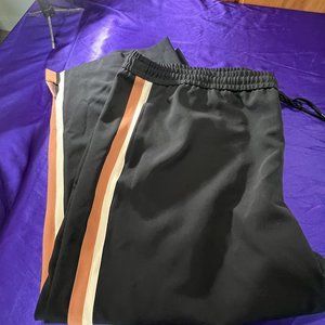 New 📌 Nine West Plus Size 4X Side-Stripe Wide-Leg Pants with Elastic Waistband